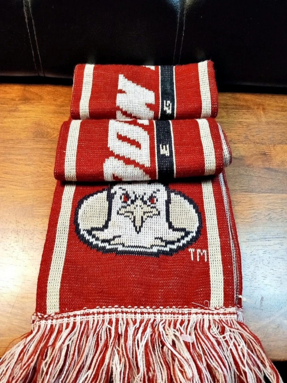 Boston College Eagles scarf Striped Red & White